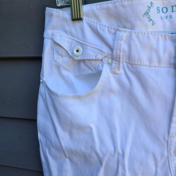 Sonoma Modern Capri White Cuffed Jeans size 6 - Picture 9 of 11